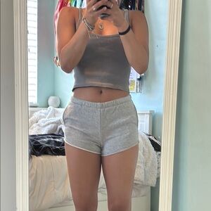 Basic Cute Gray Women's Shorts